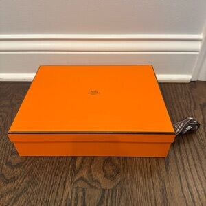 Hermès Orange Gift Box & Ribbon (Empty)